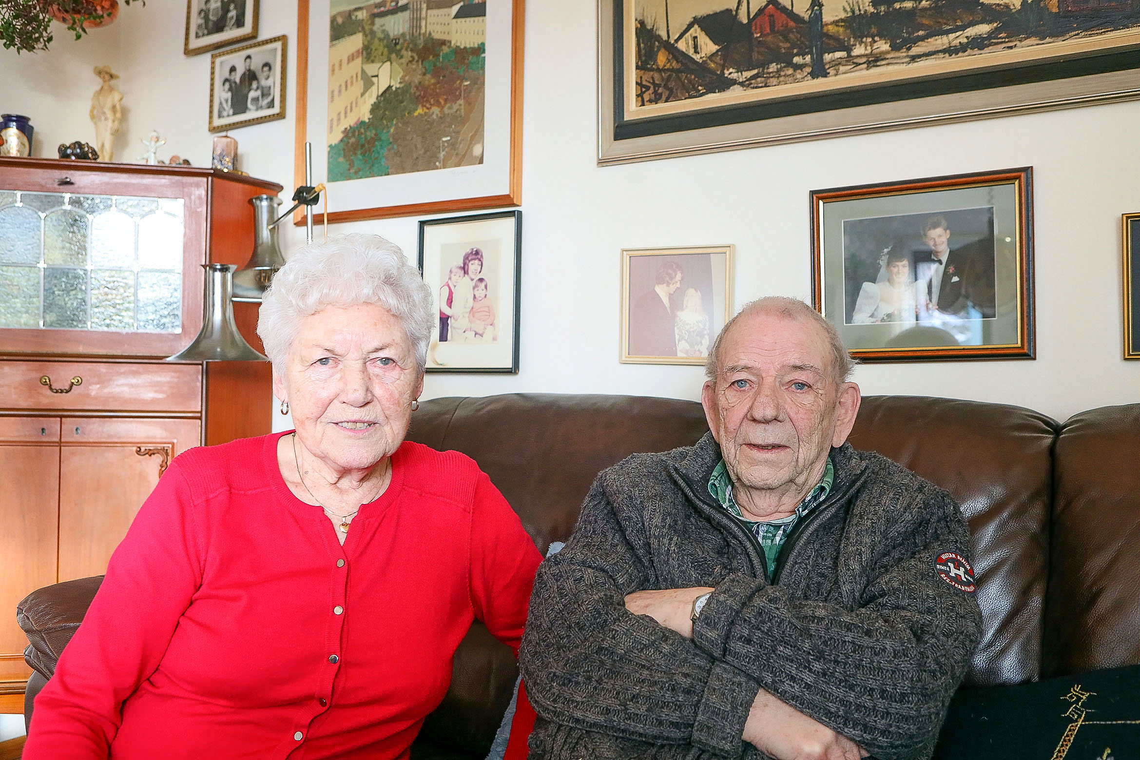 Henny og Børge Egholm í Havn hava 25. februar verið gift í 70 ár. (Mynd: Álvur Haraldsen)